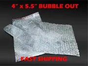 BUBBLE OUT 4" x 5.5" POUCHES BAGS WRAP CUSHIONING SELF SEAL CLEAR PROTECTIVE