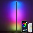 RGBIC Floor Lamp, LED Corner Lamp Works Smart APP, Smart Modern Floor Lamp wi...