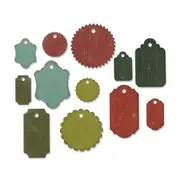 Sizzix Thinlits Die Set 12pk Gift Tags Remake by Tim Holtz