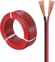 20 Gauge Wire 100FT, 20/2AWG Red Black Hookup Electrical Wire 20AWG 2 Conductors Flexible PVC Insulation Cable for Small Household Appliances Lighting Fixtures Connection Wire
