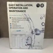5-stage Reverse Osmosis Filtration System Eden Filter RO5-100 Under sink New