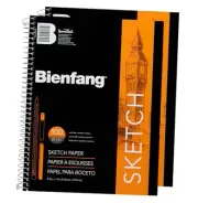 Sketch Pad 8.5x11 Inch, (2-Pack) 100 Sheets of 60lb 90gsm Art Paper, Spiral