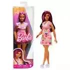 Barbie Fashionistas Doll #207 Pink Hair Streaks, Heart-Print Sweater Dress