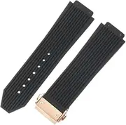 YCBFGAZATK Soft Silicone Sports Watch Strap Fit For Hublot Men's Fit For Yubo Big Bang Classic Fusion 26 * 19mm 26 * 17mm Convex Interface Accessories