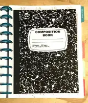 Composition Book Two Sided Dashboard 4 use w BIG Happy Planner-