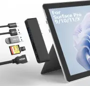 Surface Pro 9/10/11/X Accessories, Surface Pro 9 Docking Station with 4K HDMI, U
