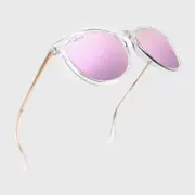 [ACTIV Eyewear] ACTIV - T2B Gloss Clear & Gold with Pink Mirror Lens