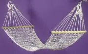 Hammock Single Strong Cotton Rope Swinging Outdoor Camping Backyard Patio Chair