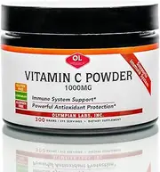 Olympian Labs Vitamin C Powder | Supports Immune System | Natural Antihistamine | 1000mg - 300 Gram