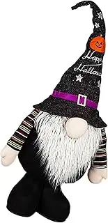 Ghost Gnomes - Halloween Gnomes Figurines Plush with Light,Omte Swedish Nisse Scandinavian Decor, Shelf and Faceless Doll with Light, Dwarf Household Ornaments, Halloween Home Decor