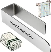 SunBlue Self Adhesive Hand Towel Holder/Ring for Bathroom, SUS 304 Stainless Steel Brushed Stick-on Wall Towel Bar