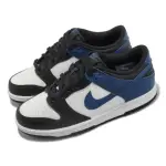 【NIKE 耐吉】休閒鞋 DUNK LOW GS 女鞋 大童鞋 白 黑 藍 INDUSTRIAL BLUE 經典(DH9765-104)