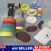 NEW 1"/2"/3" Random Orbit Air Sander Mini Grinding Machine Car Polisher Buffer^