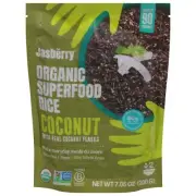 Jasberry Organic Ready To Eat Coconut Superfood Rice - 7.05 oz (Pack of 6)