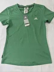 Adidas Performance Youth S Green Tee. Climalite. Polyester NWT