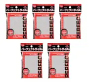 KMC Perfect Size Inner Sleeves 64x89mm Standard Cards 100ct x5 Packs Clear