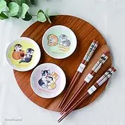mofusand MFS11-333 Sweets Nyan, Small Plate, Bean Plate, Soy Sauce Plate, Diameter 3.5 inches (9 cm), Macaron, Tableware, Moff Sand, Miscellaneous Goods, Cats, Women's, Gift, Birthday, Made in Japan,
