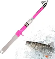 Retractable Fishing Rod - Portable Fishing Rod EVA Handle Lure Pole - Extendable Lightweight Fish Accessories for Travel & Men