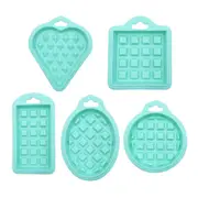 2Set Food Grade Silicone Waffle Mould Kitchen Environmental Protection Cake Baking Supplies Heart Round Square Mold