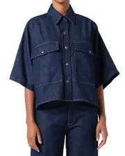 Agolde Taron Dolman Denim Shirt