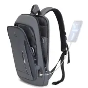 Backpack Laptop Men 15.6 inch Slim Work Business Backpacks with USB Charging ...