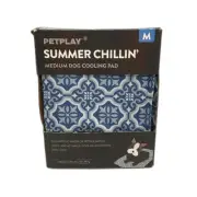 NEW Petplay Summer Chillin Medium Dog Blue 4 Hour Cooling Gel Pad 40x50cm