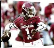 Kyler Murray Floating Canvas Wall Art - In The Pocket - Oklahoma Sooners