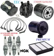 Tune Up Kit Filters Cap Wire Spark Plugs For MITSUBISHI MIRAGE L4 1.5L 1993-1995 (for: Mitsubishi)