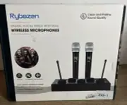 NIB Rybozen Wireless Microphones Digital Vocal Mixer System Open Box