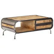 Coffee Table 100x50x35 cm Solid Mango Wood vidaXL