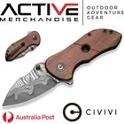 CIVIVI C22018C-DS1 Gordo Wood Handle Folding Knife