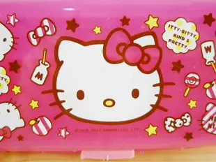 【震撼精品百貨】Hello Kitty 凱蒂貓 KITTY鉛筆盒-滿版圖案-桃色 震撼日式精品百貨