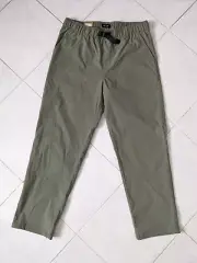 Brixton Steady Cinch Taper Chino Pant Size M - Olive Surplus