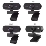 2K 1080P 720P 480P Webcam Builts In Noise Reduction Microphones and Auto Focused
