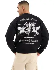 [Nena & Pasadena] Cattle Box Fit Sweater in Black