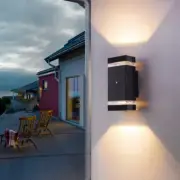 Modern 11W LED Dusk to Dawn Sensor Outdoor Wall Light Fixture Up/Down Lamp Patio