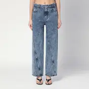 [Alaïa] Twisted stonewashed denim jeans 38 FR Blue