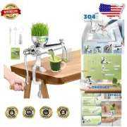 Durable Portable Wheatgrass Juicer - Dishwasher Safe Stainless Steel Design