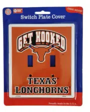 Texas Longhorns Officially Licensed Double Switch Plate Cover Light