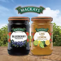 在飛比找momo購物網優惠-【Mackays-】蘇格蘭梅凱果醬340gx2罐(藍莓x1+