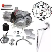 125cc Semi Auto Engine Motor Kit 3 Speed + Reverse Electric Quad ATV Go Kart