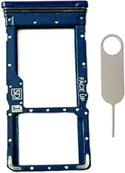Single Sim Card Tray Slot Holder Micro SD Card Replacement for Motorola Moto G Stylus 2022 4G XT2211(Twilight Blue)