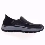 SKECHERS 休閒鞋 REMAXED 牛仔布 瞬穿 健走鞋 黑色 男 204839BLK【X-YI】