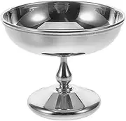 Cabilock Classic Stainless Steel Footed Cups Serve Ice Cream Pudding Salad Trifle Sundae Yogurt Dessert Parfait Bowl