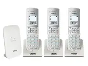 VTech triple 3 handsets Cordless Phone with+Answering Machine nbn compatible