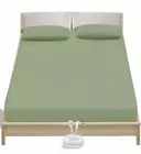 Earthing Grounding Deep Fitted Sheet Queen Size, Organic Cotton and Silver Fiber