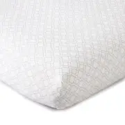 Skylar White Grey Trellis Fitted Sheet - Levtex Baby