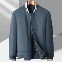 在飛比找ETMall東森購物網優惠-【米蘭精品】棒球外套休閒夾克-立領運動寬鬆微彈男外套3色74