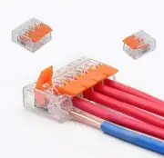 75 Pcs Compact Splicing Connector Lever Nut 412 413 415 Wire Cage Type Clamp
