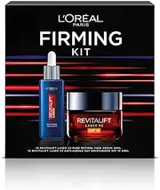 L'Oreal Paris Revitalift Laser, Pure Retinol Night Serum & Anti-Ageing Day Moisturiser SPF15, Firming Duo Set